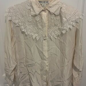 Harbor View Long Sleeve Silk blouse